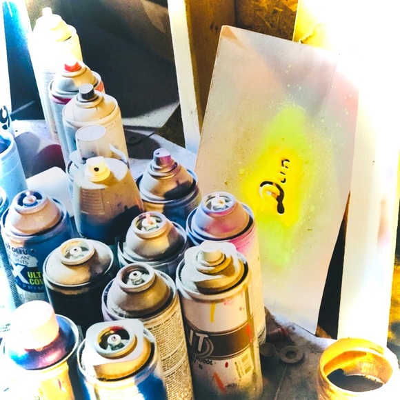 LORELEI | 11 x 17 | DANIEL ARNOLD Original Purple Spray Paint Artwork STL 2022 - Picture 9 of 9